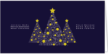 2025 für Firmen | Kategorie Blaue Impressionen | Motiv: Tannenkunst - Artikel Nummer 1049-804