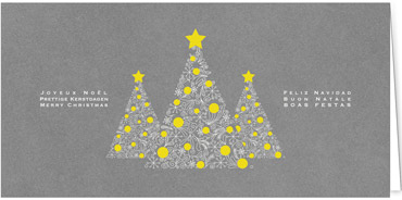 2025 für Firmen | Kategorie - Silber Struktur Optik - | Motiv: Tannenkunst - Artikel Nummer 1049-807