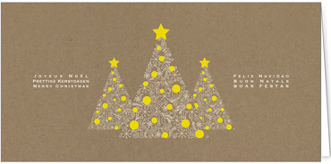 2025 für Firmen | Kategorie - Kraftpapier Optik - | Motiv: Tannenkunst - Artikel Nummer 1049-808