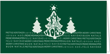 2025 für Firmen | Kategorie Grüne Impressionen | Motiv: Joy to the World - Artikel Nummer 1050-806