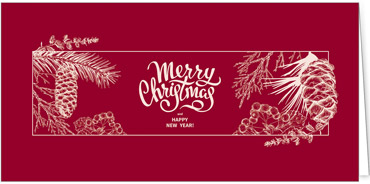 2025 für Firmen | Kategorie Rote Impressionen | Motiv: Waldpracht - Artikel Nummer 1051-805