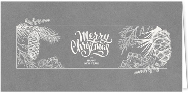 2025 für Firmen | Kategorie - Silber Struktur Optik - | Motiv: Waldpracht - Artikel Nummer 1051-807