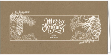 2025 für Firmen | Kategorie - Kraftpapier Optik - | Motiv: Waldpracht - Artikel Nummer 1051-808