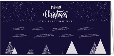 2025 für Firmen | Kategorie Blaue Impressionen | Motiv: Abstrakter Wald - Artikel Nummer 1052-804