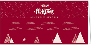 2025 für Firmen | Kategorie Rote Impressionen | Motiv: Abstrakter Wald - Artikel Nummer 1052-805