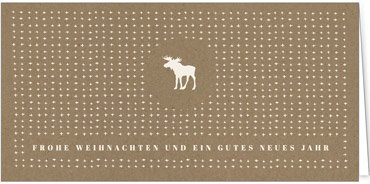 2025 für Firmen | Kategorie - Kraftpapier Optik - | Motiv: Skandinavischer Winter - Artikel Nummer 1055-808