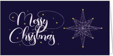 2025 für Firmen | Kategorie Blaue Impressionen | Motiv: Christmas Star - Artikel Nummer 1056-804