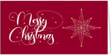 2025 für Firmen | Kategorie Rote Impressionen | Motiv: Christmas Star - Artikel Nummer 1056-805