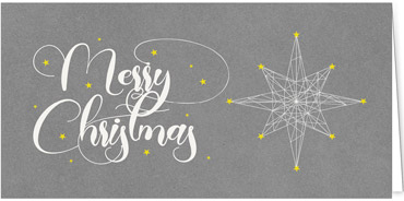 2025 für Firmen | Kategorie - Silber Struktur Optik - | Motiv: Christmas Star - Artikel Nummer 1056-807