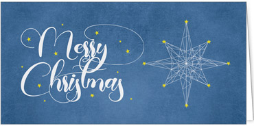 2025 für Firmen | Kategorie - Blaue Struktur Optik - | Motiv: Christmas Star - Artikel Nummer 1056-810
