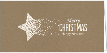 2025 für Firmen | Kategorie - Kraftpapier Optik - | Motiv: Kunstvoller Stern - Artikel Nummer 1057-808
