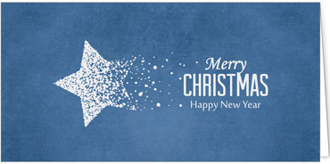 2025 für Firmen | Kategorie - Blaue Struktur Optik - | Motiv: Kunstvoller Stern - Artikel Nummer 1057-810