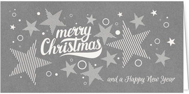 2025 für Firmen | Kategorie - Silber Struktur Optik - | Motiv: Fest der Sterne - Artikel Nummer 1060-807