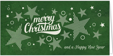 2025 für Firmen | Kategorie - Grüne Struktur Optik - | Motiv: Fest der Sterne - Artikel Nummer 1060-809