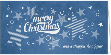 2025 für Firmen | Kategorie - Blaue Struktur Optik - | Motiv: Fest der Sterne - Artikel Nummer 1060-810