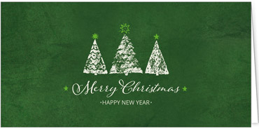 2025 für Firmen | Kategorie - Grüne Struktur Optik - | Motiv: Effektvolle Tannen - Artikel Nummer 1061-809