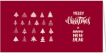 2025 für Firmen | Kategorie Rote Impressionen | Motiv: Modern Trees - Artikel Nummer 1063-805