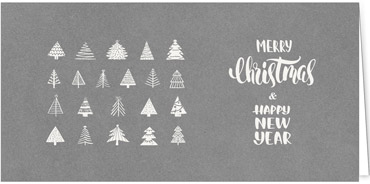 2025 für Firmen | Kategorie - Silber Struktur Optik - | Motiv: Modern Trees - Artikel Nummer 1063-807