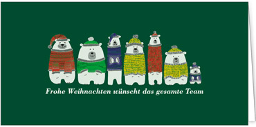 2025 für Firmen | Kategorie Grüne Impressionen | Motiv: Eisbär-Team - Artikel Nummer 1064-806