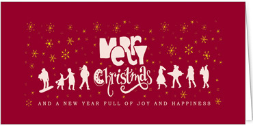 2025 für Firmen | Kategorie Rote Impressionen | Motiv: Happy Christmas - Artikel Nummer 1065-805