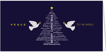 2025 für Firmen | Kategorie Blaue Impressionen | Motiv: Friedliche Wünsche - Artikel Nummer 1066-804
