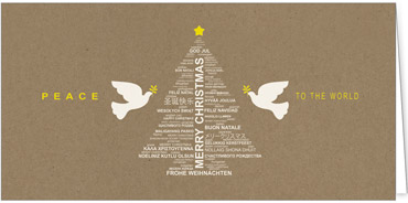 2025 für Firmen | Kategorie - Kraftpapier Optik - | Motiv: Friedliche Wünsche - Artikel Nummer 1066-808