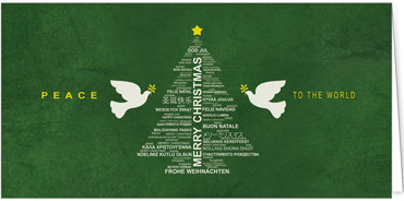 2025 für Firmen | Kategorie - Grüne Struktur Optik - | Motiv: Friedliche Wünsche - Artikel Nummer 1066-809