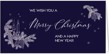 2025 für Firmen | Kategorie Blaue Impressionen | Motiv: Tannenwünsche - Artikel Nummer 1068-804