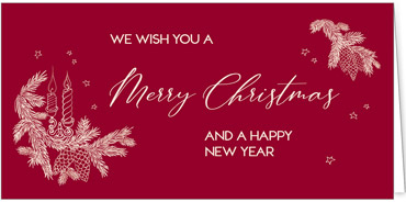 2025 für Firmen | Kategorie Rote Impressionen | Motiv: Tannenwünsche - Artikel Nummer 1068-805