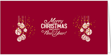 2025 für Firmen | Kategorie Rote Impressionen | Motiv: Verzierter Baumschmuck - Artikel Nummer 1069-805