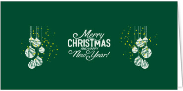 2025 für Firmen | Kategorie Grüne Impressionen | Motiv: Verzierter Baumschmuck - Artikel Nummer 1069-806