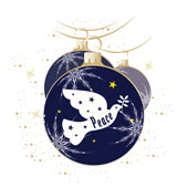 Weihnachtskarten-Dekore