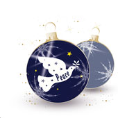 Weihnachtskarten-Dekore