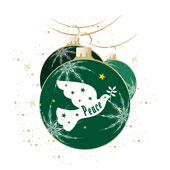 Weihnachtskarten-Dekore