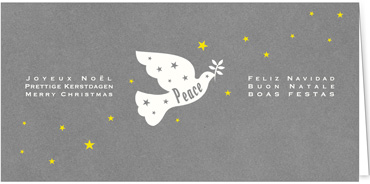 2025 für Firmen | Kategorie - Silber Struktur Optik - | Motiv: Friedvolle Wünsche - Artikel Nummer 1070-807