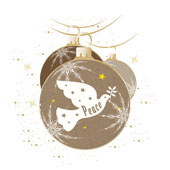 Weihnachtskarten-Dekore