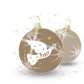 Weihnachtskarten-Dekore