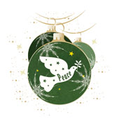 Weihnachtskarten-Dekore