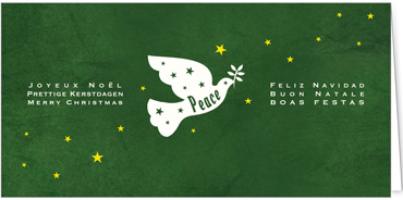 2025 für Firmen | Kategorie - Grüne Struktur Optik - | Motiv: Friedvolle Wünsche - Artikel Nummer 1070-809