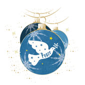 Weihnachtskarten-Dekore