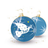 Weihnachtskarten-Dekore