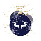 Weihnachtskarten-Dekore