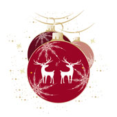 Weihnachtskarten-Dekore