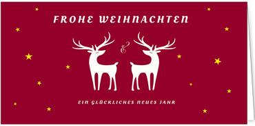 2025 für Firmen | Kategorie Rote Impressionen | Motiv: Stolze Rentiere - Artikel Nummer 1071-805