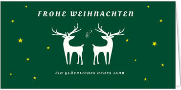 2025 für Firmen | Kategorie Grüne Impressionen | Motiv: Stolze Rentiere - Artikel Nummer 1071-806