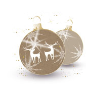 Weihnachtskarten-Dekore