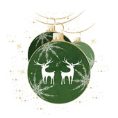 Weihnachtskarten-Dekore