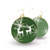 Weihnachtskarten-Dekore