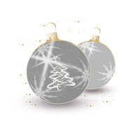 Weihnachtskarten-Dekore