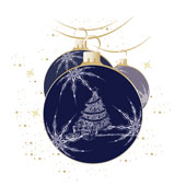 Weihnachtskarten-Dekore